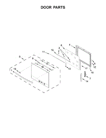 Door Parts parts for Kenmore Range 664.95223711 (66495223711, 664 95223711) from AppliancePartsPros.com