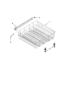 Upper Rack And Track Parts parts for Kenmore Dishwasher 665.12093K210 (66512093K210, 665 12093K210) from AppliancePartsPros.com