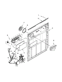 Inner Door Parts parts for Kenmore Dishwasher 665.12093K210 (66512093K210, 665 12093K210) from AppliancePartsPros.com