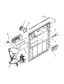 Inner Door Parts parts for Kenmore Dishwasher 665.12413N412 (66512413N412, 665 12413N412) from AppliancePartsPros.com