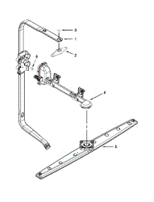 Upper Wash And Rinse Parts parts for Kenmore Dishwasher 665.12413N412 (66512413N412, 665 12413N412) from AppliancePartsPros.com