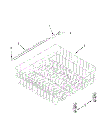 Upper Rack And Track Parts parts for Kenmore Dishwasher 665.12723K311 (66512723K311, 665 12723K311) from AppliancePartsPros.com