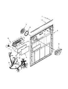 Inner Door Parts parts for Kenmore Dishwasher 665.12723K311 (66512723K311, 665 12723K311) from AppliancePartsPros.com