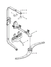 Upper Wash And Rinse Parts parts for Kenmore Dishwasher 665.12762K312 (66512762K312, 665 12762K312) from AppliancePartsPros.com