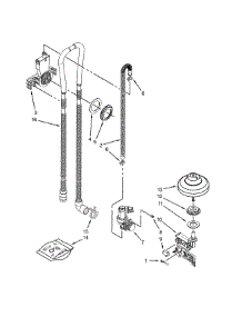Fill / Drain / Overfill parts for Kenmore Dishwasher 665.12762K313 (66512762K313, 665 12762K313) from AppliancePartsPros.com
