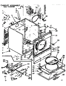 Cabinet Assembly parts for Kenmore Dryer 110.76677320 (11076677320, 110 76677320) from AppliancePartsPros.com