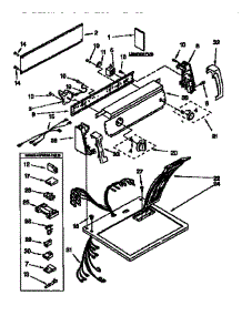 Top And Console parts for Kenmore Dryer 110.76702691 (11076702691, 110 76702691) from AppliancePartsPros.com