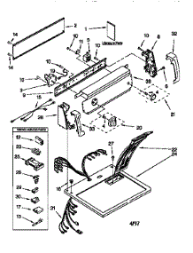 Top And Console parts for Kenmore Dryer 110.76702692 (11076702692, 110 76702692) from AppliancePartsPros.com