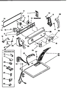 Top And Console parts for Kenmore Dryer 110.76712690 (11076712690, 110 76712690) from AppliancePartsPros.com