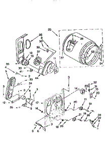 Bulkhead parts for Kenmore Dryer 110.76722693 (11076722693, 110 76722693) from AppliancePartsPros.com