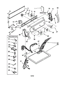 Top And Console parts for Kenmore Dryer 110.76722695 (11076722695, 110 76722695) from AppliancePartsPros.com