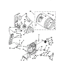 Bulkhead parts for Kenmore Dryer 110.76722695 (11076722695, 110 76722695) from AppliancePartsPros.com