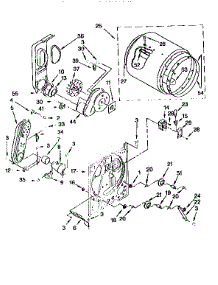 Bulkhead parts for Kenmore Dryer 110.76801693 (11076801693, 110 76801693) from AppliancePartsPros.com