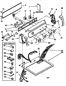 Top And Console parts for Kenmore Dryer 110.76808692 (11076808692, 110 76808692) from AppliancePartsPros.com