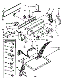 Top And Console parts for Kenmore Dryer 110.76808694 (11076808694, 110 76808694) from AppliancePartsPros.com