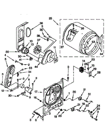 Bulkhead parts for Kenmore Dryer 110.76808694 (11076808694, 110 76808694) from AppliancePartsPros.com