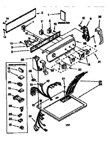 Top And Console parts for Kenmore Dryer 110.76812691 (11076812691, 110 76812691) from AppliancePartsPros.com
