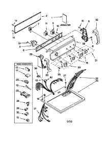 Top And Console parts for Kenmore Dryer 110.76812695 (11076812695, 110 76812695) from AppliancePartsPros.com