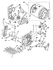 Bulkhead parts for Kenmore Dryer 110.76814693 (11076814693, 110 76814693) from AppliancePartsPros.com