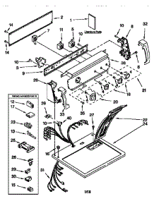 Top And Console parts for Kenmore Dryer 110.76814694 (11076814694, 110 76814694) from AppliancePartsPros.com