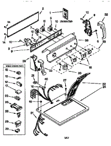 Top And Console parts for Kenmore Dryer 110.76824690 (11076824690, 110 76824690) from AppliancePartsPros.com
