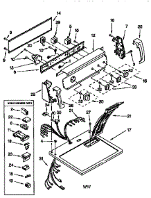 Top And Console parts for Kenmore Dryer 110.76852691 (11076852691, 110 76852691) from AppliancePartsPros.com