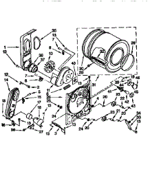 Bulkhead parts for Kenmore Dryer 110.76854693 (11076854693, 110 76854693) from AppliancePartsPros.com