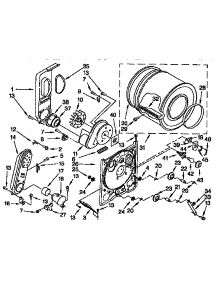 Bulkhead parts for Kenmore Dryer 110.76854694 (11076854694, 110 76854694) from AppliancePartsPros.com