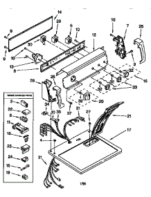 Top And Console parts for Kenmore Dryer 110.76854694 (11076854694, 110 76854694) from AppliancePartsPros.com