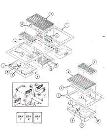 Top Assembly parts for Kenmore Countertop Range Grill 223.06(1988) (22306(1988), 223 06(1988)) from AppliancePartsPros.com