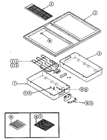 Top Assembly parts for Kenmore Electric Cooktop 223.07(1988) (22307(1988), 223 07(1988)) from AppliancePartsPros.com