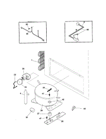 System parts for Kenmore Freezer 253.10301000 (25310301000, 253 10301000) from AppliancePartsPros.com