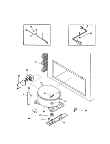 System parts for Kenmore Freezer 253.10301001 (25310301001, 253 10301001) from AppliancePartsPros.com
