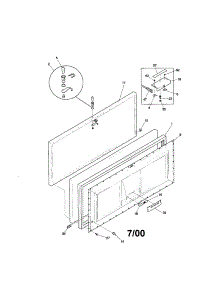Door parts for Kenmore Freezer 253.10311000 (25310311000, 253 10311000) from AppliancePartsPros.com