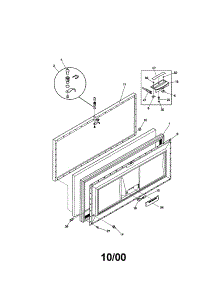 Door parts for Kenmore Freezer 253.10311001 (25310311001, 253 10311001) from AppliancePartsPros.com