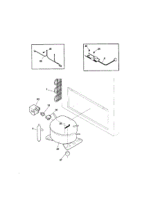 System parts for Kenmore Freezer 253.10911991 (25310911991, 253 10911991) from AppliancePartsPros.com