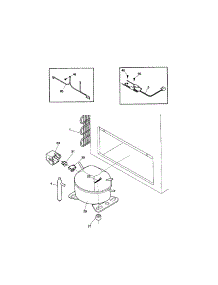 System parts for Kenmore Freezer 253.10911992 (25310911992, 253 10911992) from AppliancePartsPros.com