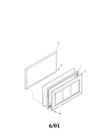Door parts for Kenmore Freezer 253.11301101 (25311301101, 253 11301101) from AppliancePartsPros.com
