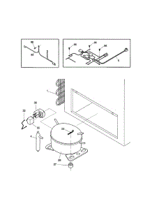 System parts for Kenmore Freezer 253.11301101 (25311301101, 253 11301101) from AppliancePartsPros.com