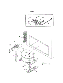 System parts for Kenmore Freezer 253.11321100 (25311321100, 253 11321100) from AppliancePartsPros.com