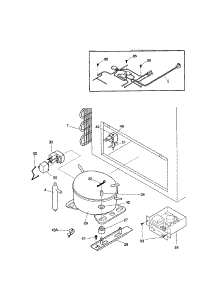 System parts for Kenmore Freezer 253.11351100 (25311351100, 253 11351100) from AppliancePartsPros.com