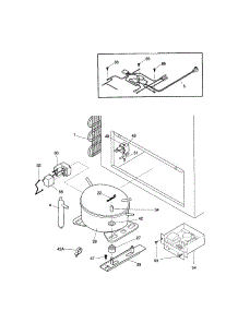System parts for Kenmore Freezer 253.11351101 (25311351101, 253 11351101) from AppliancePartsPros.com