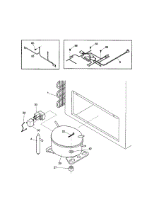 System parts for Kenmore Freezer 253.11511100 (25311511100, 253 11511100) from AppliancePartsPros.com