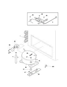 System parts for Kenmore Freezer 253.11521103 (25311521103, 253 11521103) from AppliancePartsPros.com