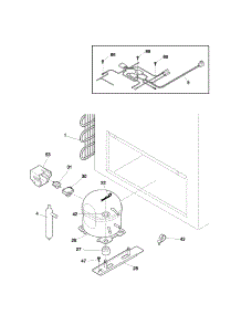 System parts for Kenmore Freezer 253.11531103 (25311531103, 253 11531103) from AppliancePartsPros.com