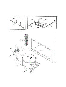 System parts for Kenmore Freezer 253.11711101 (25311711101, 253 11711101) from AppliancePartsPros.com
