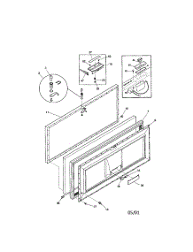 Door parts for Kenmore Freezer 253.11821100 (25311821100, 253 11821100) from AppliancePartsPros.com