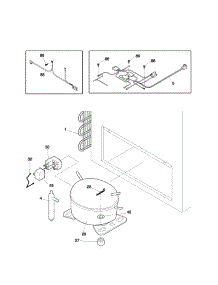 System parts for Kenmore Freezer 253.11911101 (25311911101, 253 11911101) from AppliancePartsPros.com