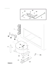 System parts for Kenmore Freestanding Freezer 253.12112411 (25312112411, 253 12112411) from AppliancePartsPros.com