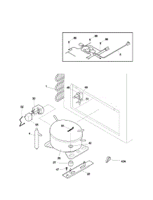 System parts for Kenmore Freezer 253.12541100 (25312541100, 253 12541100) from AppliancePartsPros.com